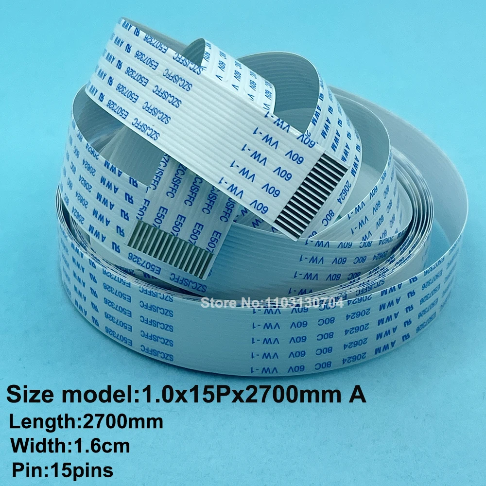 2 Pz Stampante A Getto D'Inchiostro Roland Cavo Dati 15Pin 2700Mm Lungo Vp540 Sp-540I Sp-540V Vp-540I Vs-540 Sp-300 Ffc Cavo Piatto Scheda Line15P