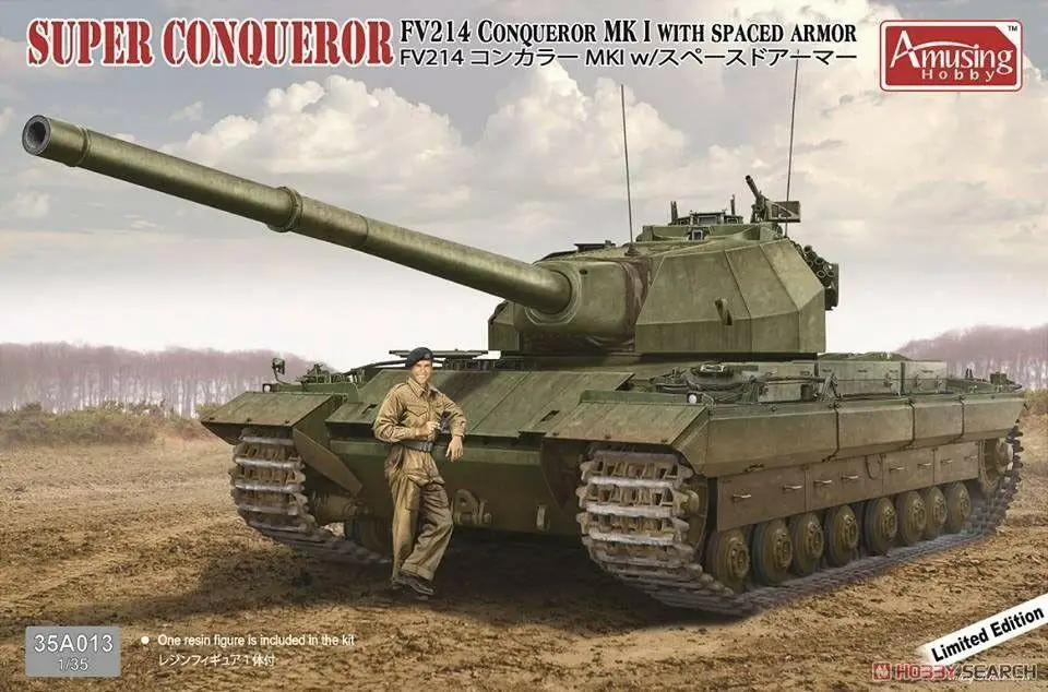 Divertente Hobby 35 A013 1/35 Super Conqueror Fv 214 Conqueror Mk I Kit Modello Armatura Distanziata