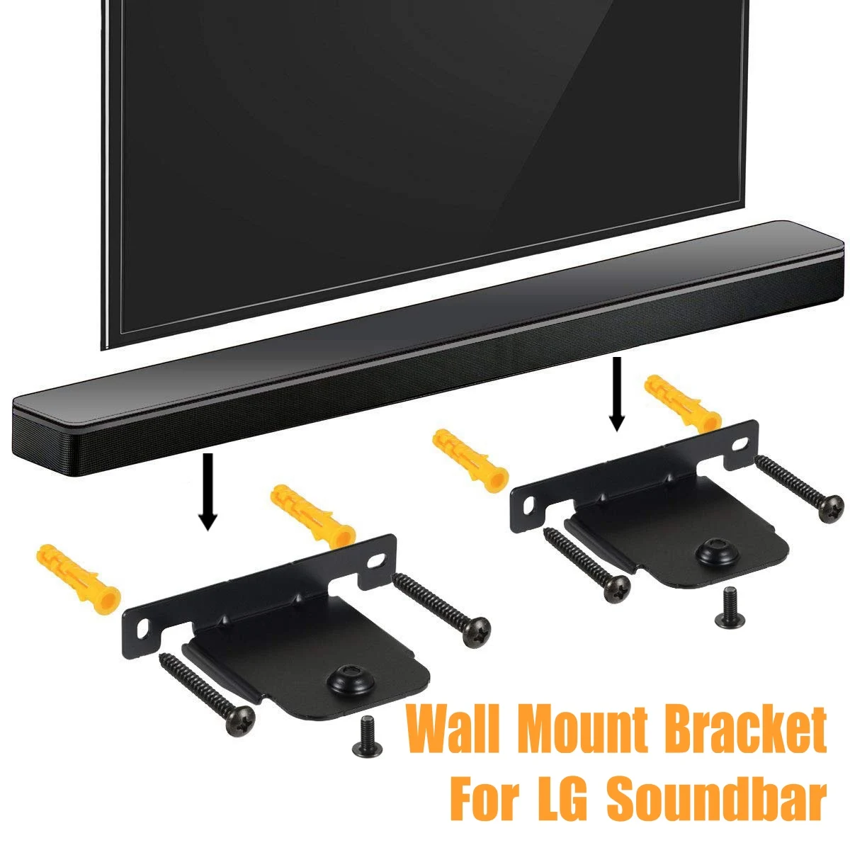 Staffe Di Montaggio A Parete Soundbar Per Lg Sh4 Sj4R Sj4Y Sj4 Sj2 Sk4D Sj5B Sh8 Sj8S Sh5 Hs7 Sj6 Las455H Nb5540/S54A1-D Nb4540/S44A1-D