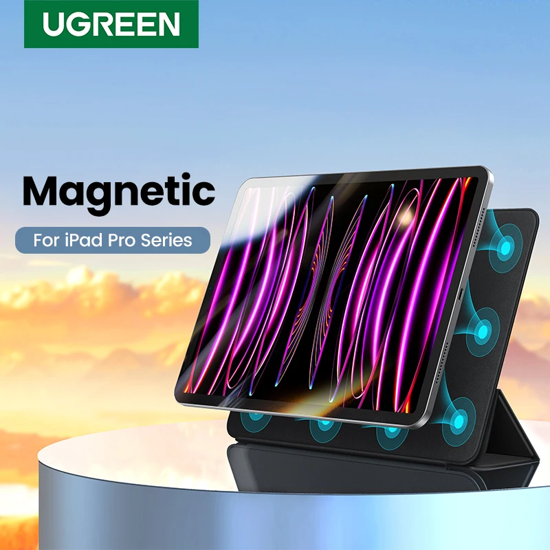 Ugreen Per Ipad Pro 12 9 11 Custodia Magnetica Per Ipad 12.9 2022 2021 2020 Custodia Funda Magnet Smart Cover Con Chiusura