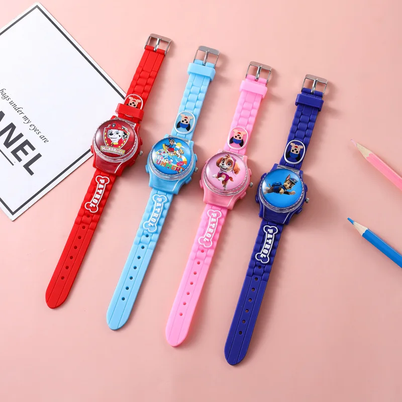 New Paw Patrol Watch Orologi Elettronici Digitali Impermeabili Per Bambini Cartoon Figure Skye Chase Marshall Everest Kids Toy Gifts