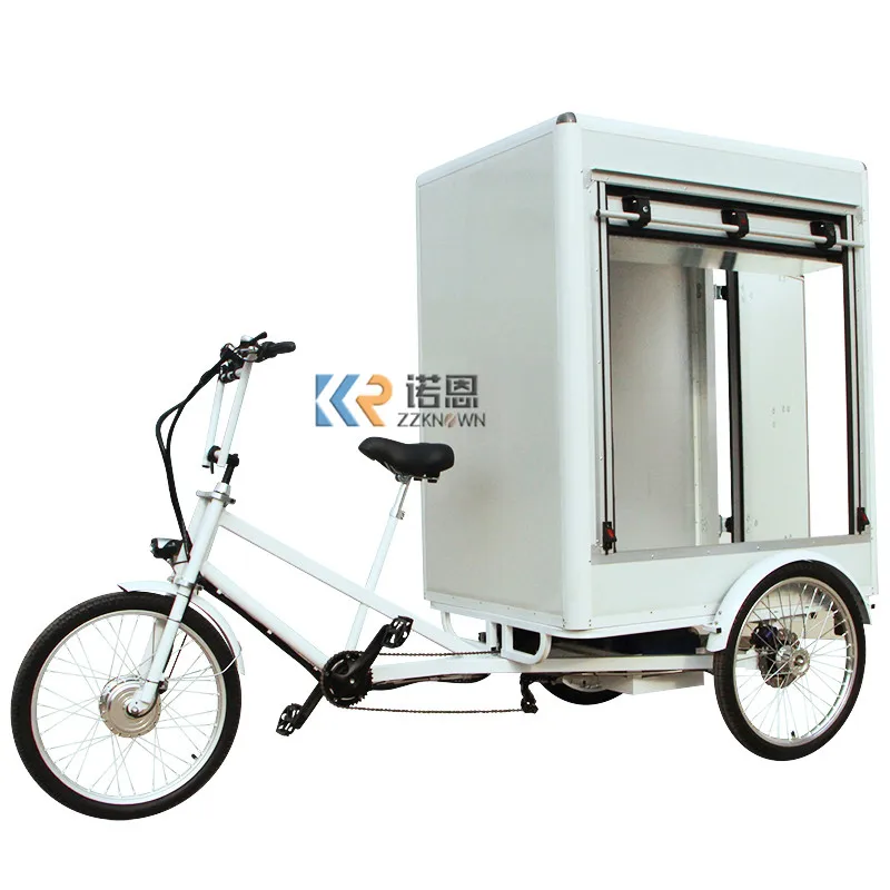Triciclo Da Carico Elettrico Cabina Chiusa Velo Bicicletta Per Adulti Consegna Bici Per Adulti Con Big Box Cargo Bike Risciò Trike