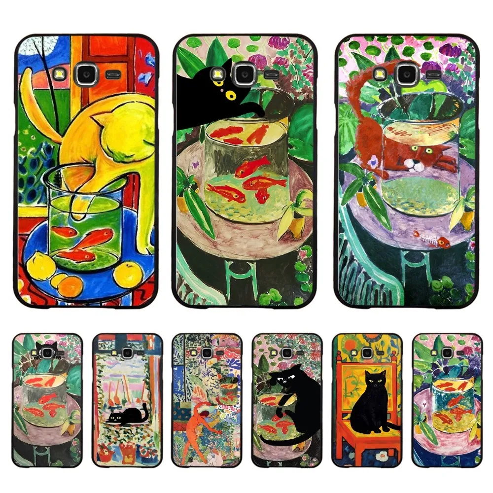 Custodia Per Telefono Artistica Con Fiori Di Gatto Henry Matisse Per Samsung J 7 Plus 7Core J7 Neo J6 Plus Prime J6 J4 J5 Cover Per Cellulare