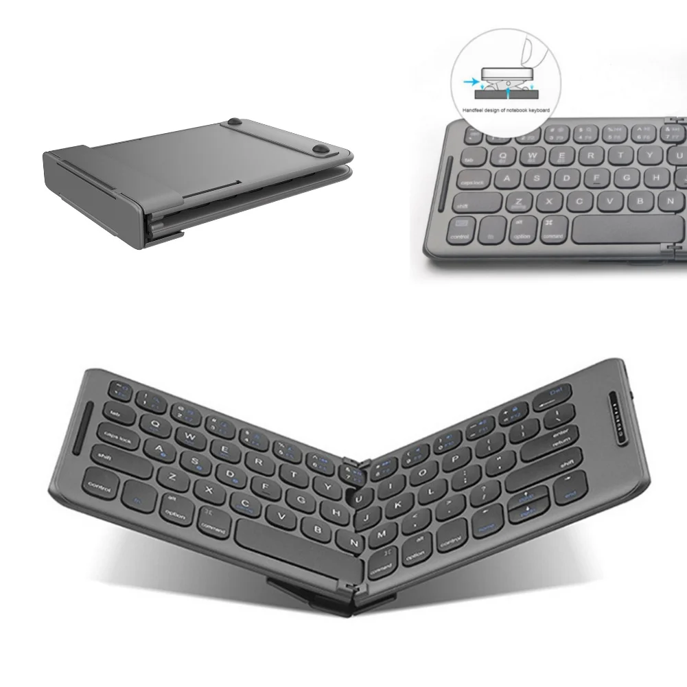 Tastiera Pieghevole Ultrasottile Tastiere Wireless Mute Compatibili Con Bluetooth Per Android Ios Windows Per Tablet Laptop Cellulare