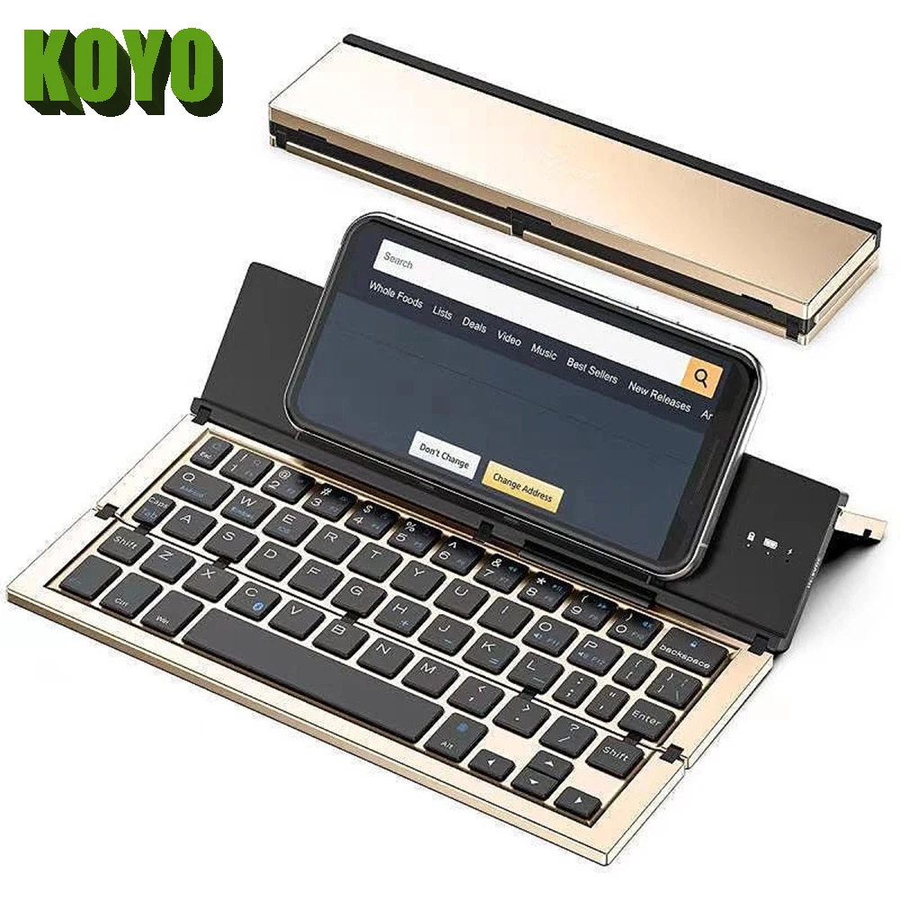 Mini Tastiera Pieghevole Wireless Tastiera Bluetooth Tastiera Wireless Pieghevole Portatile Per Windows, Android, Ios,Laptop,Ipad
