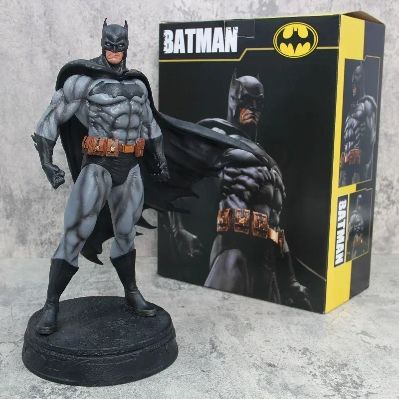 38Cm Dark Knight Batman Anime Figurine Model Dolls Toys Gift Large Gk Action Figures Justice League Standing Batman Decor Gifts