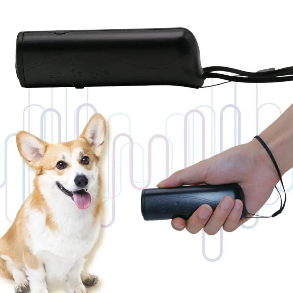 Pet Dog Repeller Whistle Anti Barking Stop Bark Training Device Trainer Led Ultrasonic 3 In 1 Anti Barking Dog Training Supplies