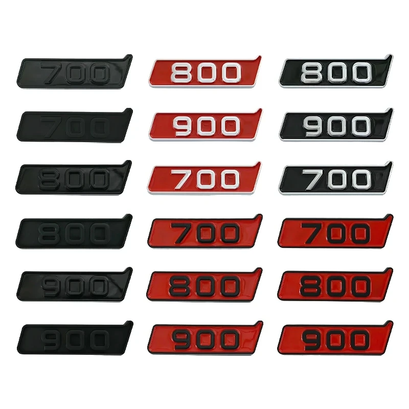 3D Abs Rosso Nero 700 800 900 Logo Lettere Car Fender Emblem Badge Per Mercedes G500 350 Brabus 700 800 900 Accessori Adesivi