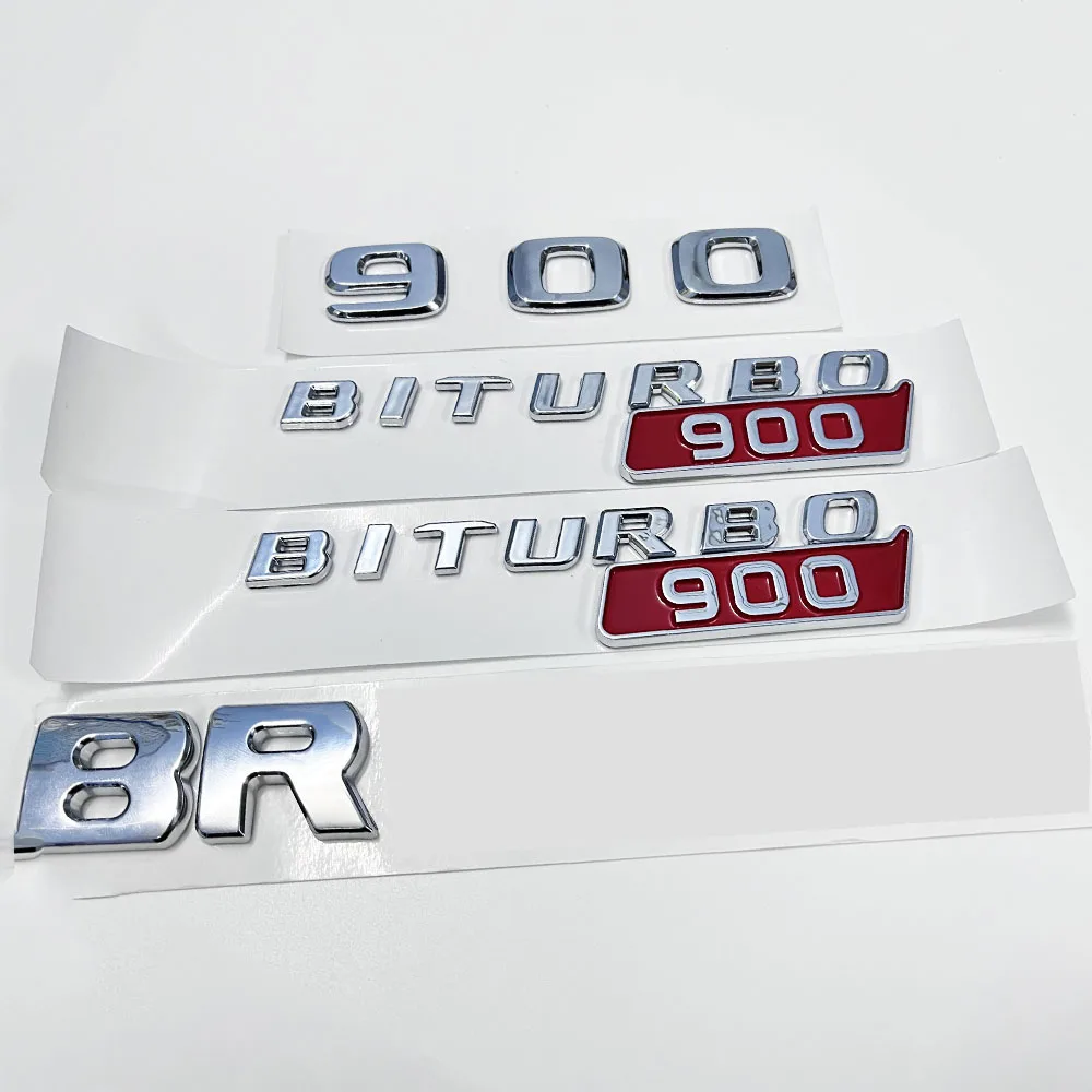 Per Mercedes Benz 900 Brabus Biturbo Emblem Sticker Car Styling Badge Lettering Sticker Accessori