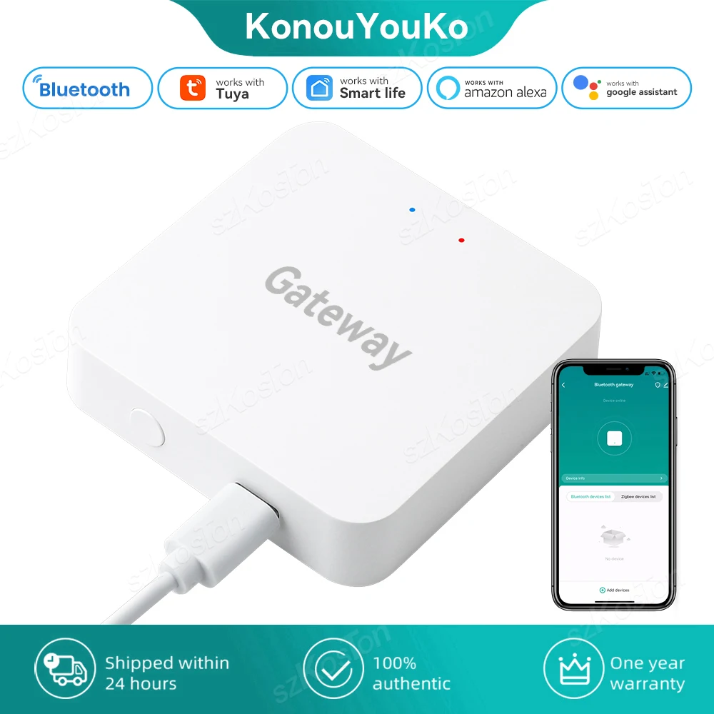 Tuya Gateway Wireless Intelligente Compatibile Con Bluetooth Smart Life App Telecomando Smart Home Sub-Devices Bridge Per Alexa Google