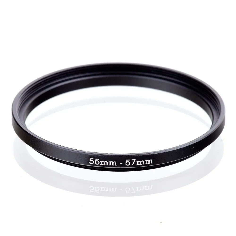 55Mm-57Mm 55-57Mm 55 A 57 Adattatore Per Filtro Ad Anello Step Up Nero