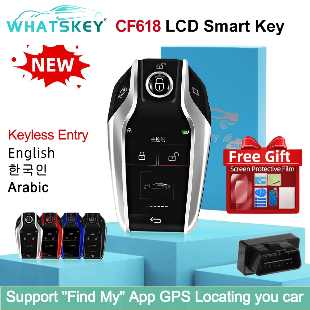 Cf618 Lcd Smart Key Per Bmw Per Benz Per Audi Per Toyota/ Ford/Hyundai Per Kia Touch Screen Chiavi Per Auto Keyless Entry Auto Lock