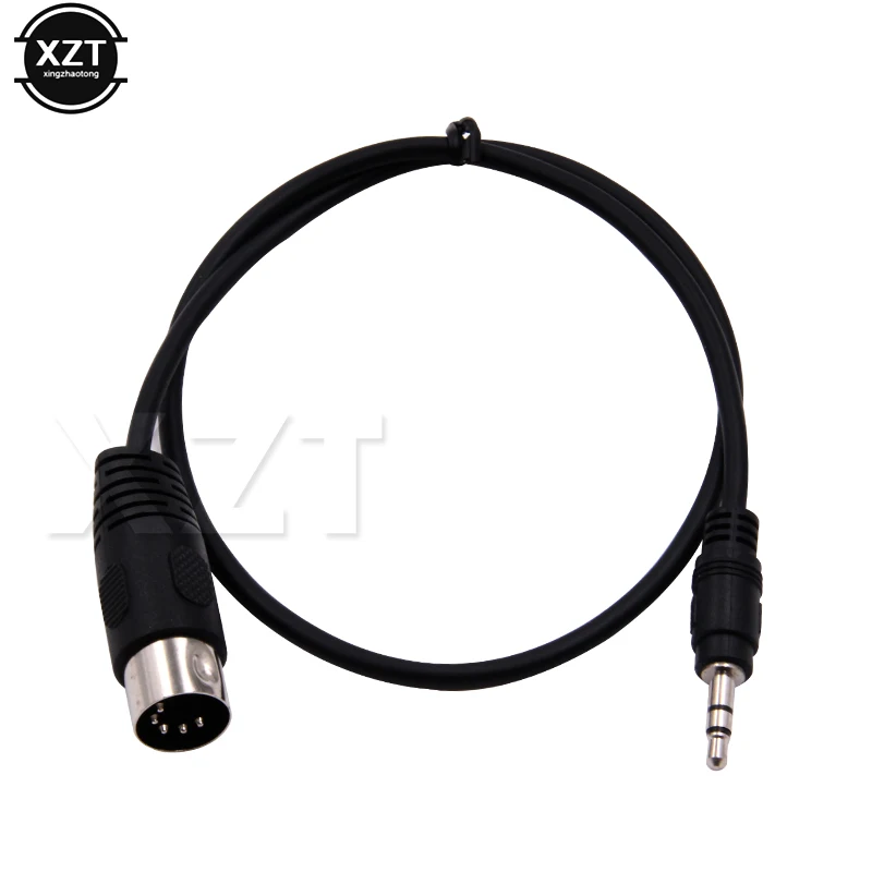 Jack Stereo Maschio Da 3.5Mm Di Alta Qualità A Din 5 Pin Din Midi Maschio Spina Cavo Di Prolunga Audio 0.5/1.5/3M Per Adattatore Microfono