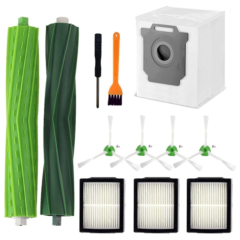 Spazzola Per Aspirapolvere Gomma Verde Per Irobot Roomba I6 + I7 I7 + I8 I8 I8 + J7/Plus E5 E6 E7 I, E & J Series Accessorio