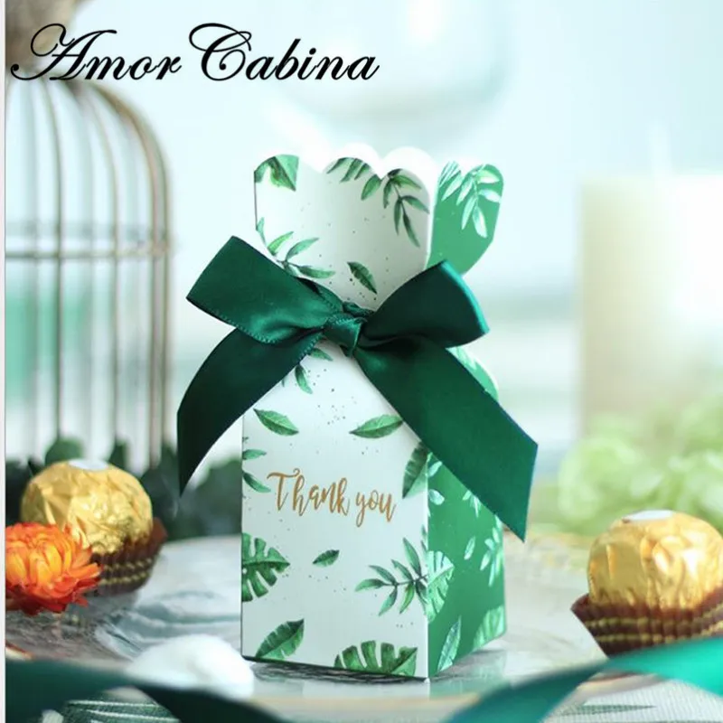 A Buon Mercato Di Carta Verde Scatole E Confezioni Per Dolci Sacchetto Del Regalo Di Nozze Regalo Del Bambino Doccia Favori Di Compleanno Rifornimenti