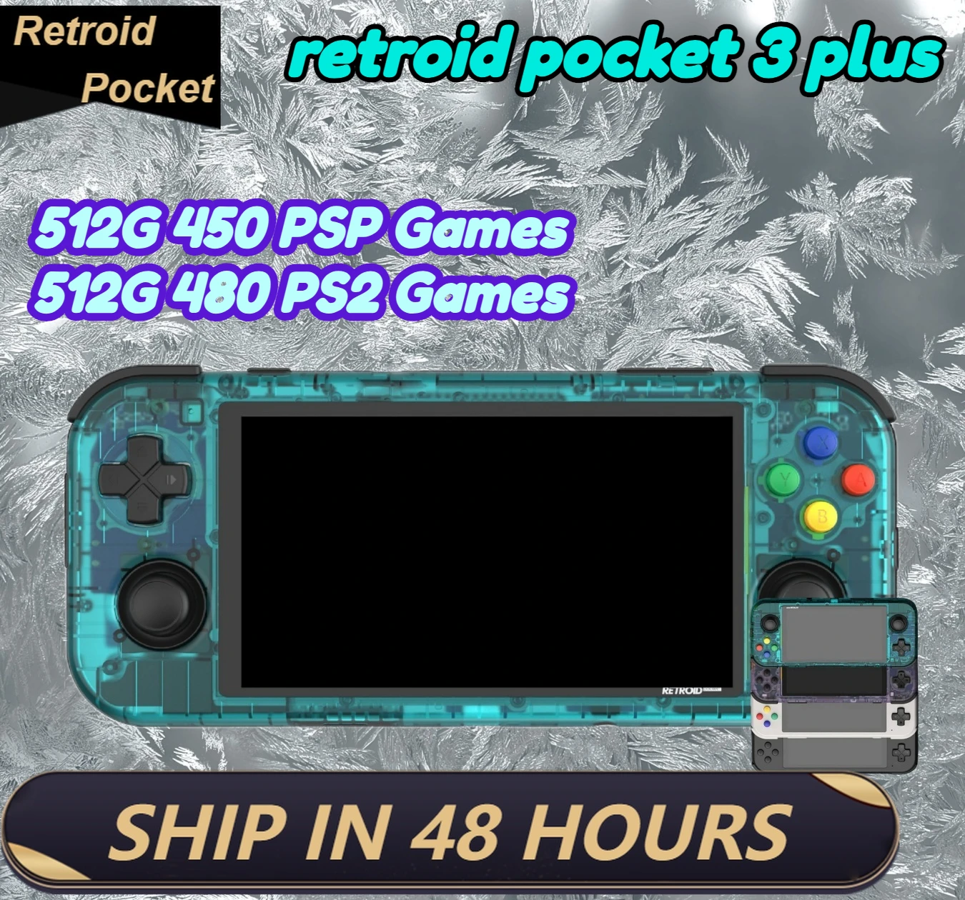 Retroid Pocket 3 + Rp3 + Rp3Plus Retroid Pocket 3 Plus Retroid Pocket 3.5 Android 11 Touch Screen Da 4.7 Pollici T618 4G + 128Gb Boy Gift