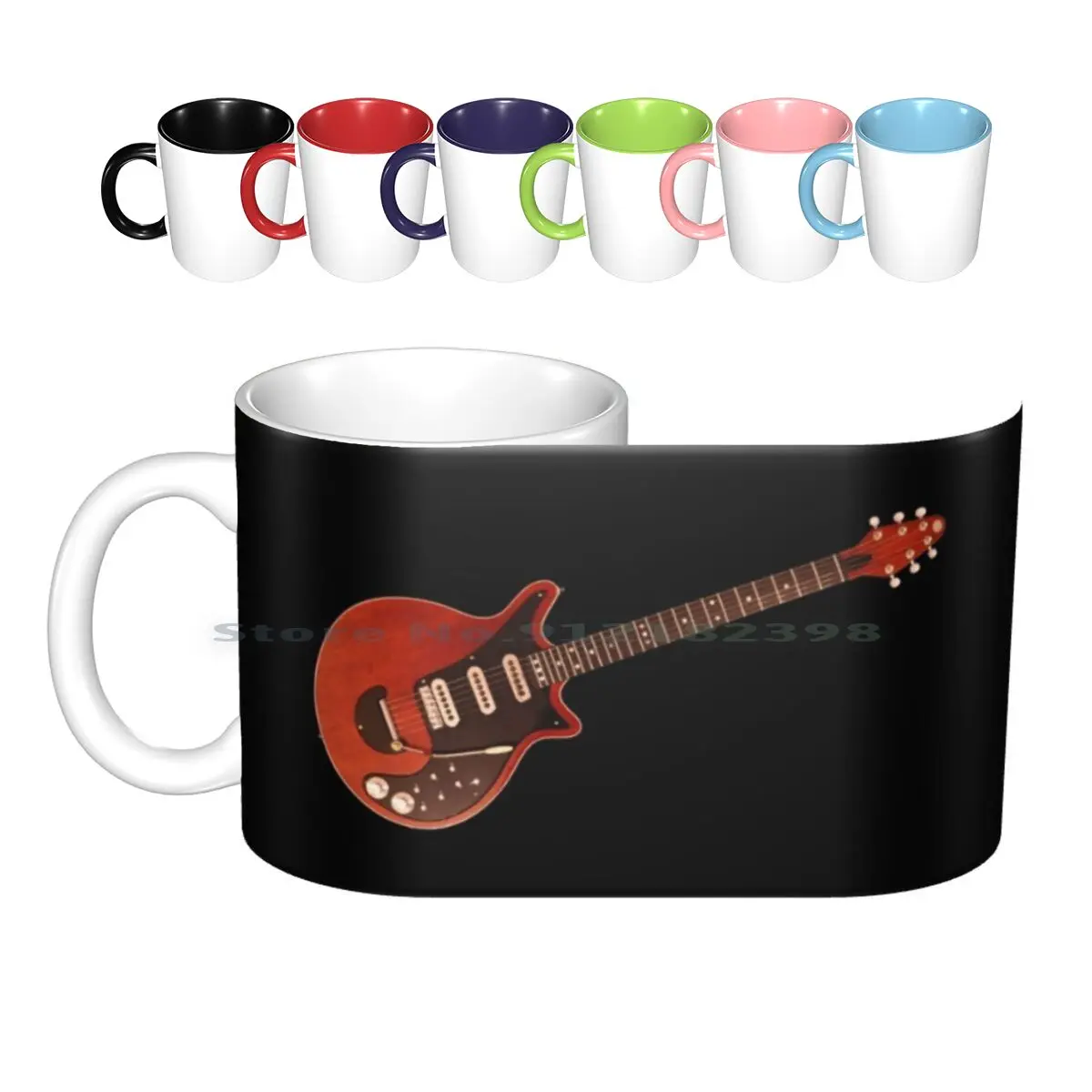 Chitarra Di Brian May (Red Special )-Tazze In Ceramica Queen Tazze Da Caffè Tazza Da Tè Al Latte Red Special Queen Band Freddy Brian May Roger