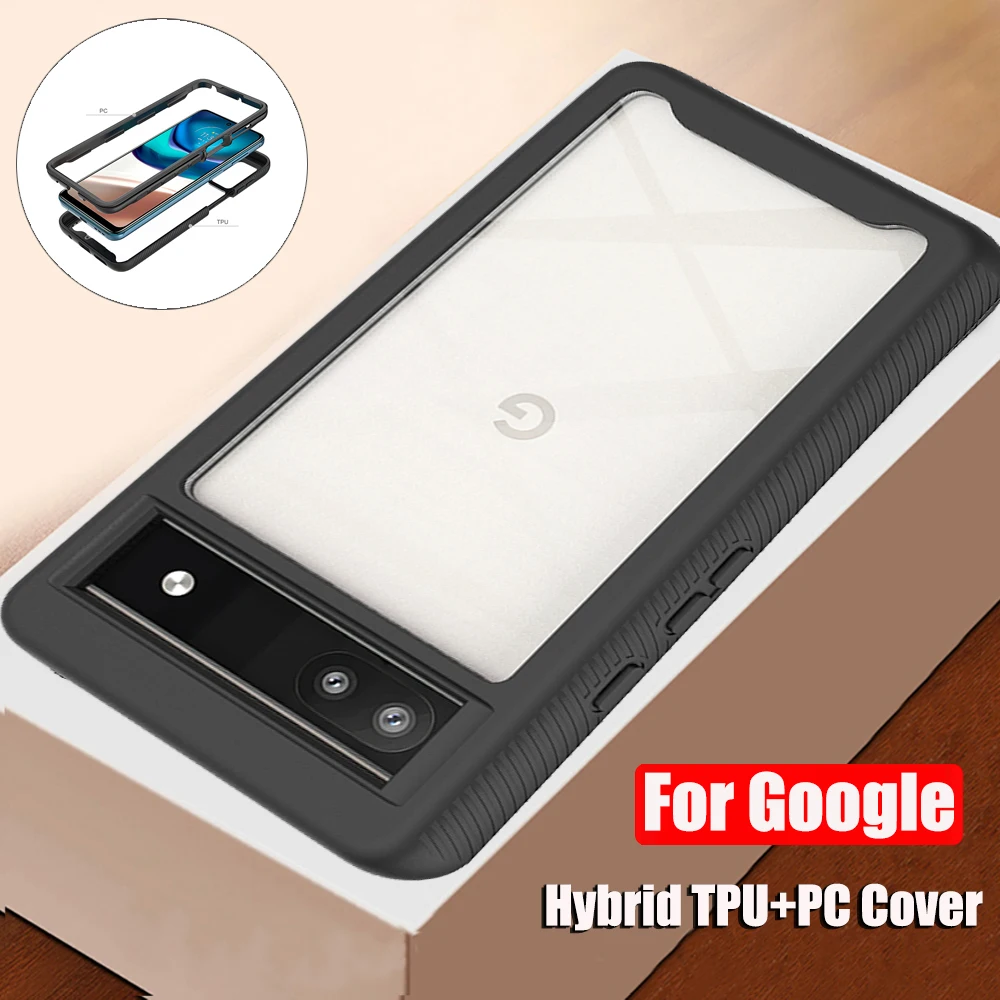 Custodia Per Google Pixel 6A Funda Google Pixel 6A Cover Ibrida Antiurto Tpu + Pc Per Google Pixel 6 A Shell Phone Coque Pixel 7 4A