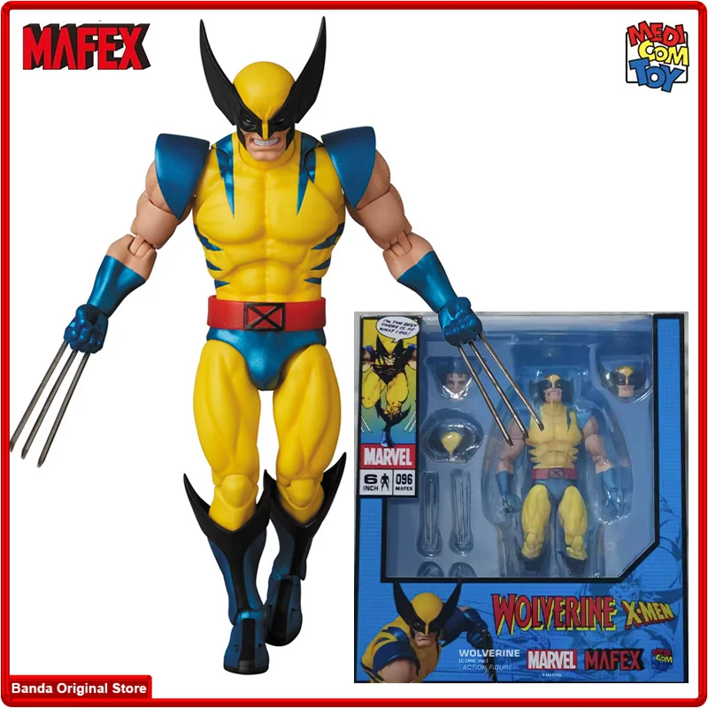 100% In Magazzino Originale Mafex No.096 Mafex Wolverine Comic Ver. X-Men Anime Collection Action Figures Model Toys