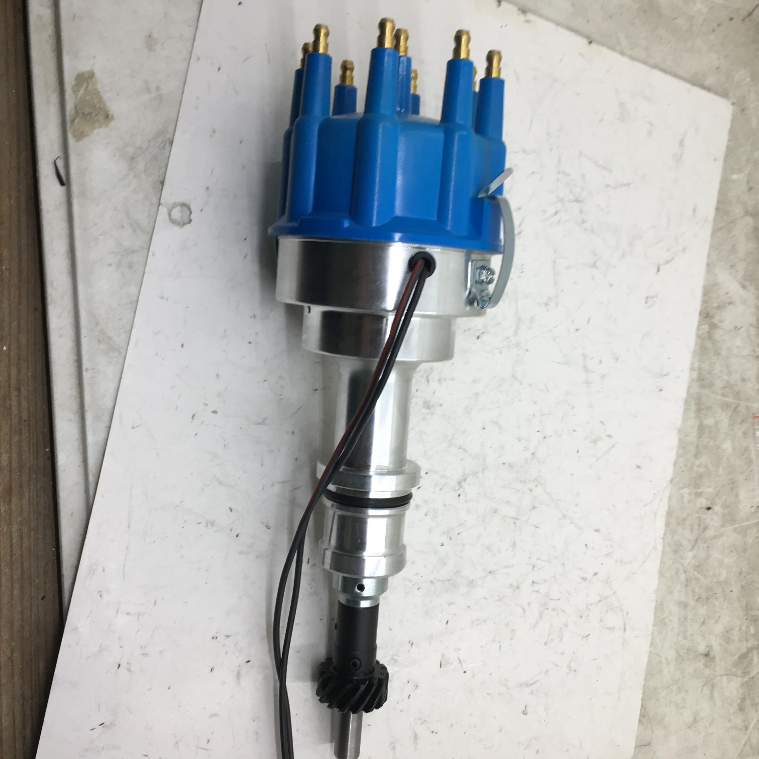 Sherryberg Nuovo Distributore Completo Di Tappi Blu Ad Alte Prestazioni Adatto Per Ford 351W Distributore Pro-Billette Da 8 Cilindri Top Qua