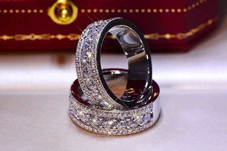 Nnewjewelry And Jewelry Micro Diamond Zircone Placcatura Anello Popolare In Europa E In America Consegna Di Un Pezzo