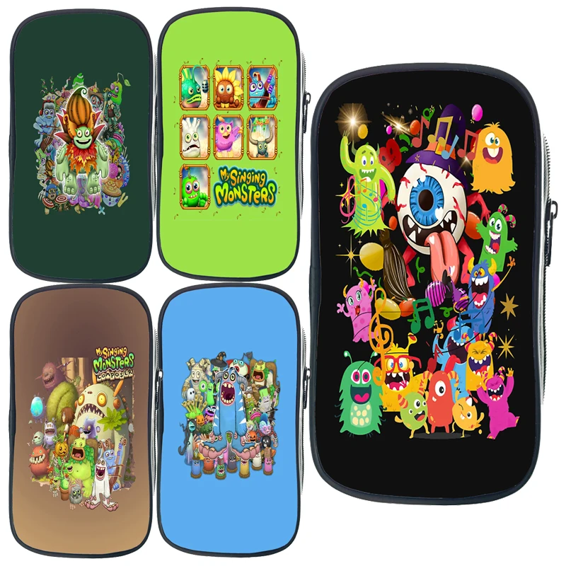 My Singing Monsters Pencil Case Kawaii Cute Pencil Cases Studente Pen Case Big School Supplies Cancelleria Pencil Bags Box Pencil
