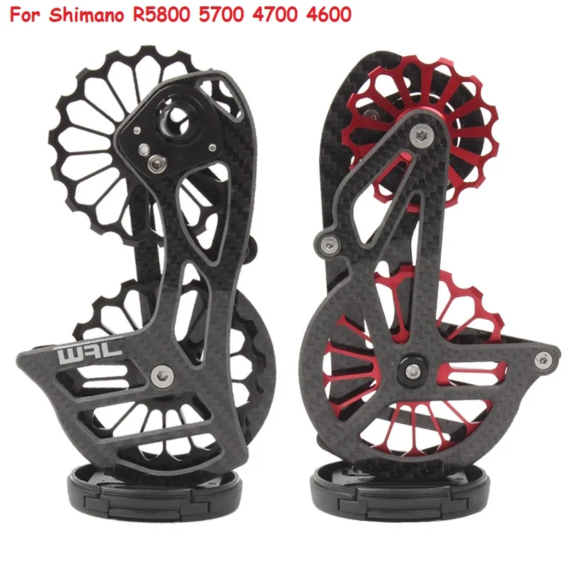 17T Road Bike Bicicletta Fibra Di Carbonio Ceramica Deragliatore Posteriore Jockey Puleggia Set Ruote Per Shimano R5800 5700 4700 4600 Dual 105