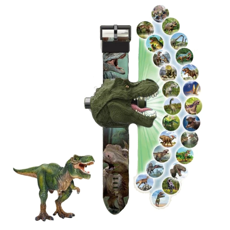 Orologio Da Polso Per Bambini Giocattolo Di Proiezione Dinosaur Sleep Story Shadow Toy Fine Motor Skill Training For Toddler Concentrate