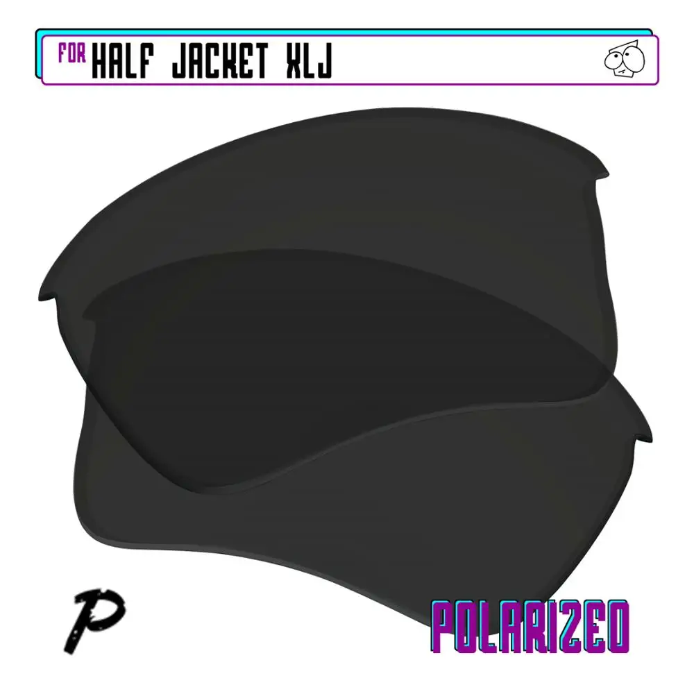 Ezsostituisci Lenti Di Ricambio Polarizzate Per-Occhiali Da Sole Oakley Half Jacket Xlj-Nero P