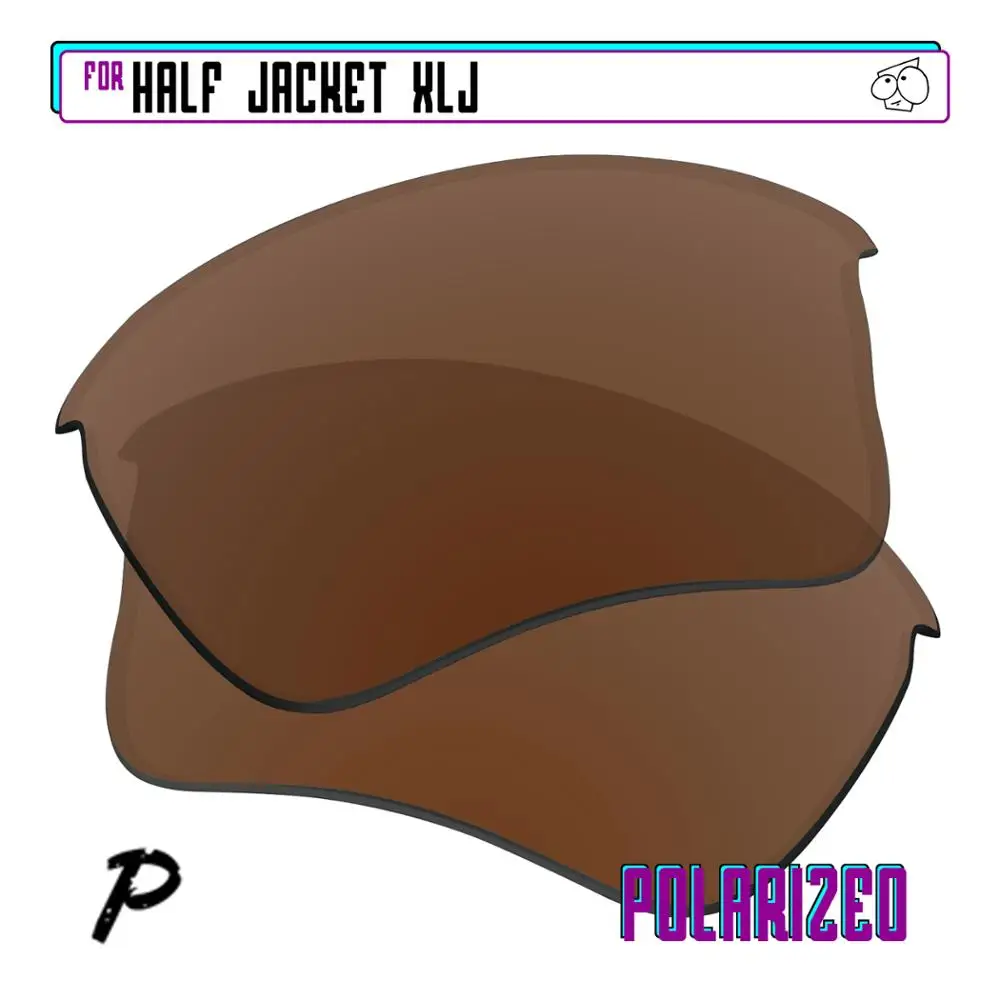 Ezreplace Polarizzati Lenti Di Ricambio Per-Oakley Half Jacket Xlj Occhiali Da Sole-Marrone P