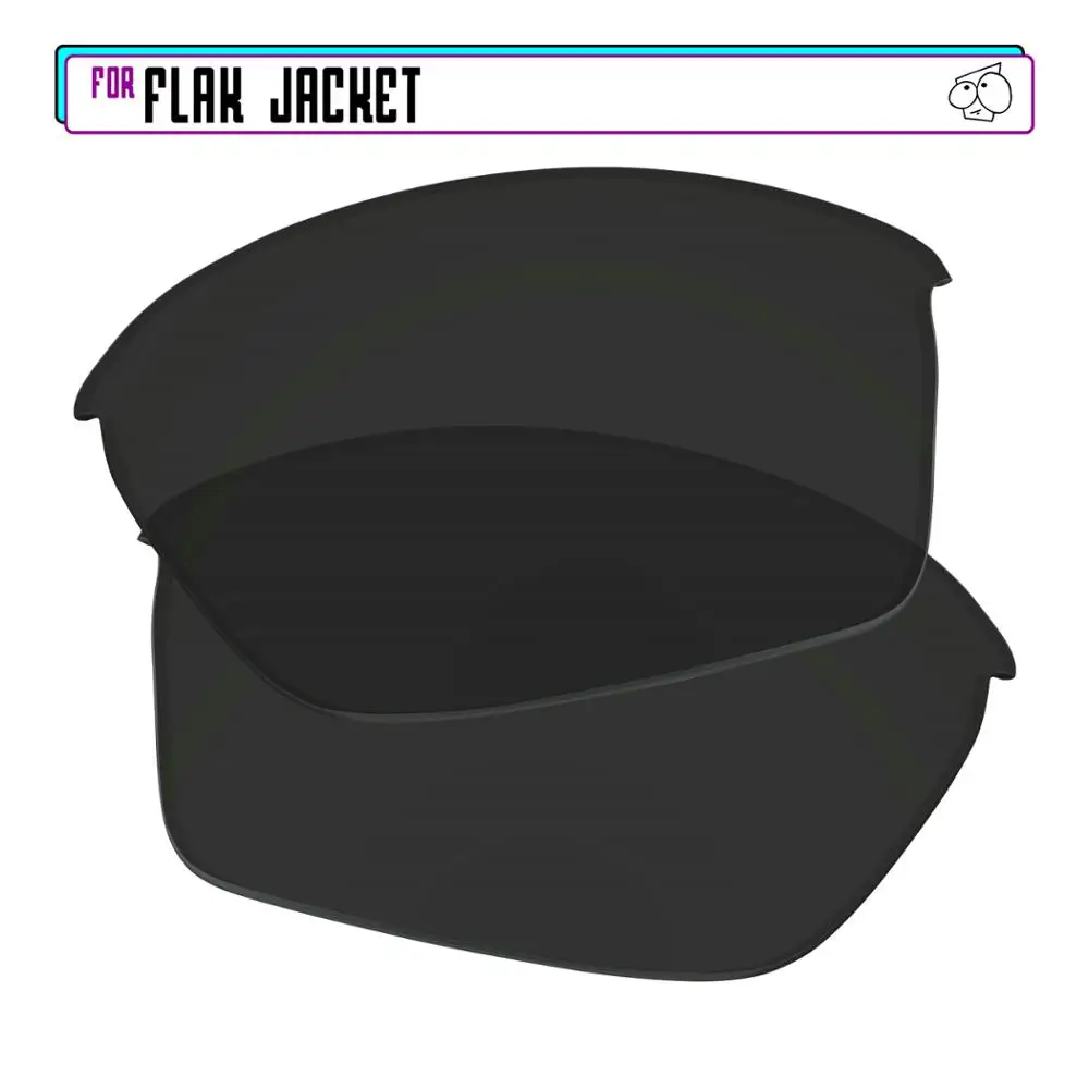 Ezsostituisci Lenti Di Ricambio Per-Occhiali Da Sole Oakley Flak Jacket-Nero
