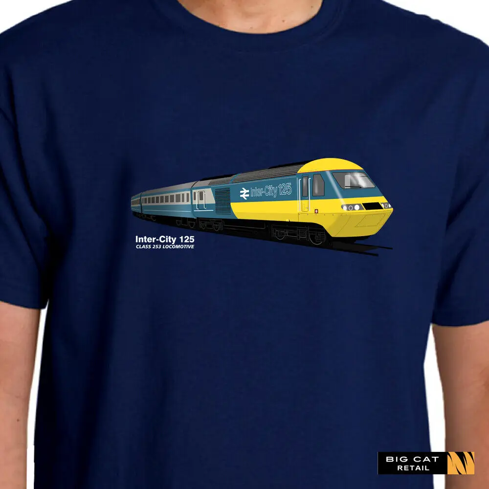 New Retro Rail Inter City 125 Classe 253 Locomotiva T Shirt Maniche Lunghe O Corte