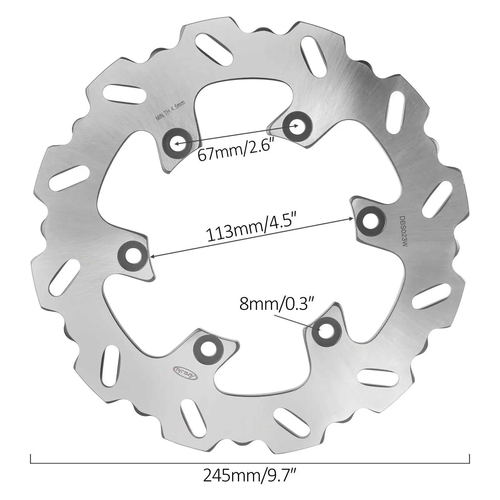 Disco Freno Posteriore Rotore Per Ducati Yamaha 04 05 06 Xt660R /Yzf750R Yzf R1 R7 Junior Ss Supersport St4 S Abs