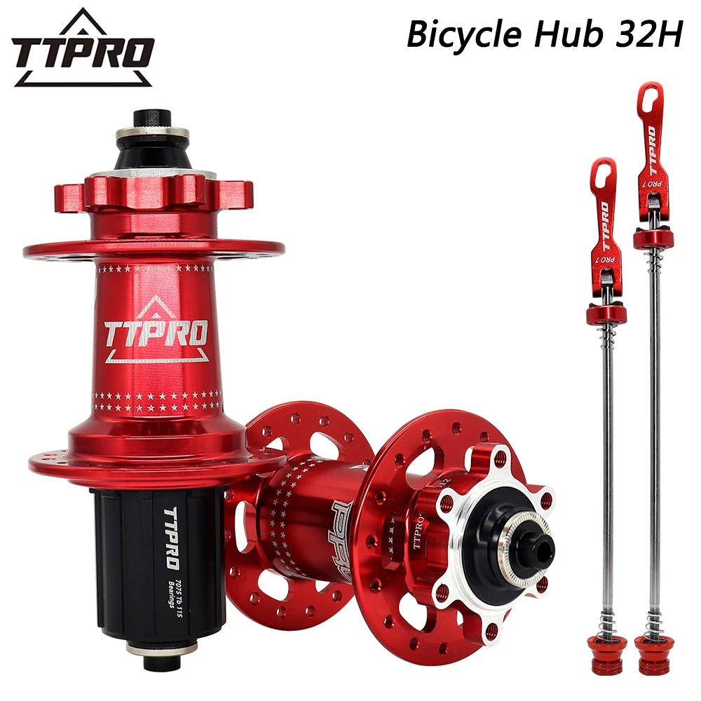 Ttpro Mozzo Per Bicicletta Mtb Cube 32 Fori Mountain Bike Freehub 32 H Cube 120 Sound 6 Pawls Hub 7/8/9/10/11/12 Speed Bike Parts
