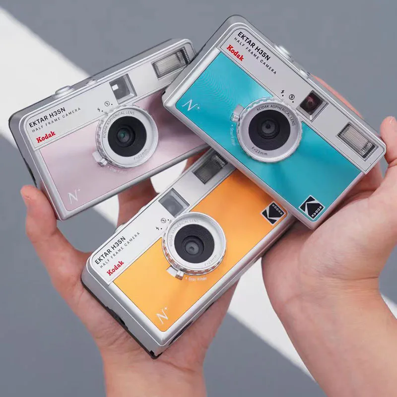 2024 Nuova Fotocamera Con Pellicola Kodak 35Mm Kodak Ektar H35N Fotocamera Con Mezza Cornice Fotocamera Con Pellicola Riutilizzabile Con Luce Flash