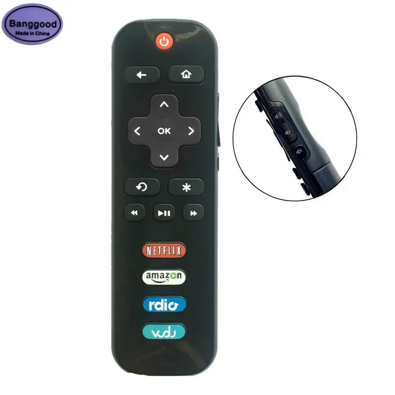 Banggood Rc280 Pulsante Laterale Led Hdtv Telecomando Wireless Per Tcl Roku Tv 28 S3750 32 S3750 Con Rdio Vudu Netflix Amazon