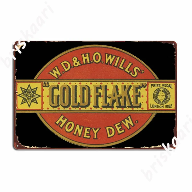 Lamina D'Oro Honeydew Metal Platform Poster Wall Cave Printing Cinema Wall Decor Tin Sign Poster