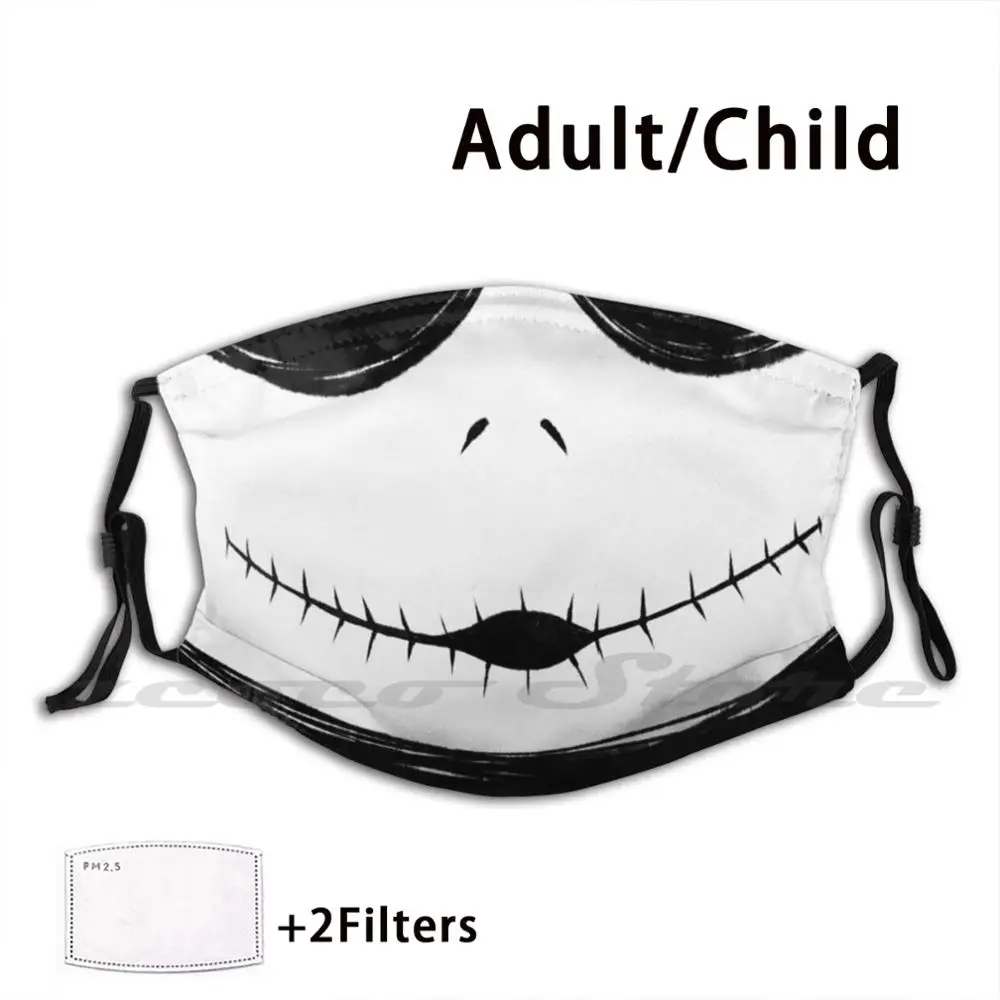 Awed Martinetti Maschera Adulto Bambino Lavabile Pm2.5 Filtro Logo Creatività The Nightmare Before Christmas Nightmare Before Christmas Tnbc