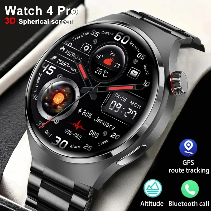 Per Huawei Watch 4 Pro Smart Watch 454*454 True 3D Sferico Hd Screen Altitude Gps Motion Tracker Bluetooth Call Compass Watch