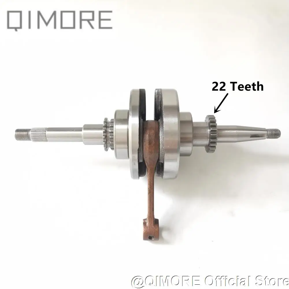 Albero Motore (22 Denti) Per 4 Tempi Scooter Ciclomotore Atv Quad 139Qmb Gy6 50 60 80 Cc
