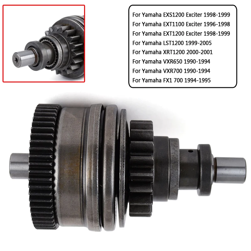 Starter Drive Bendix Gear Per Yamaha Fx1 700 Vxr700 Vxr650 Xrt1200 Lst1200 Ext1200/1100 Exs1200 Exciter Wave Runner Xl800 Lx650