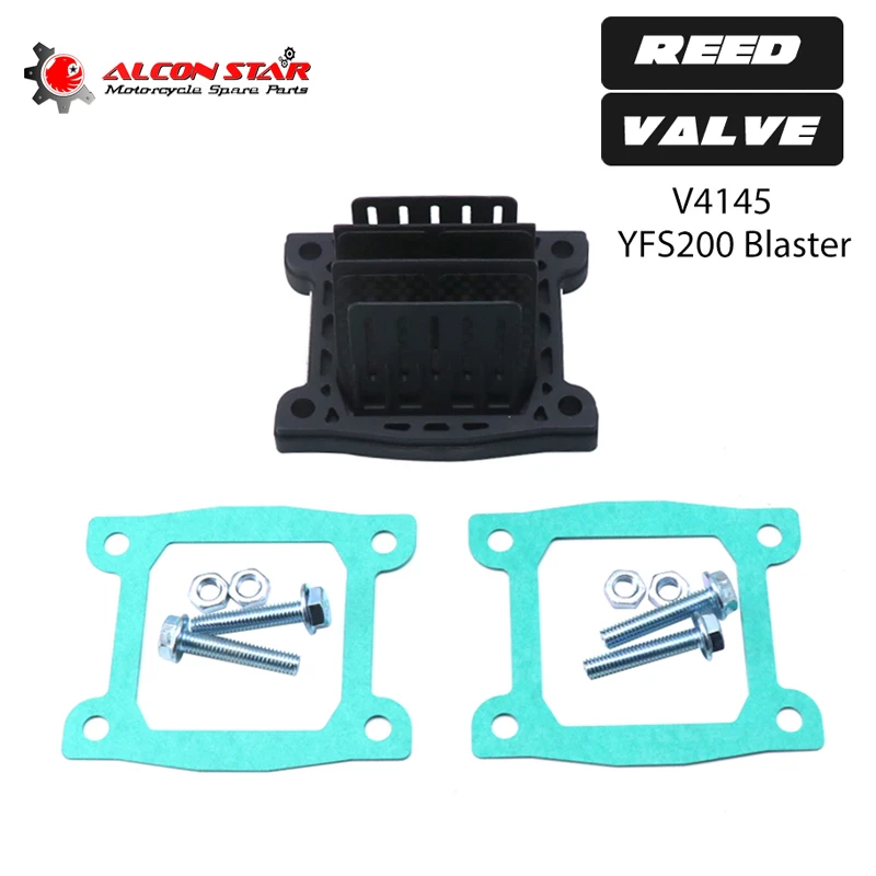 Alconstar-Yfs200 Blaster Sistema Di Kit Valvola Reed Di Aspirazione Moto In Fibra Di Carbonio V4145 Per Yamaha Yfs200 Blaster 1988-2006 Racing