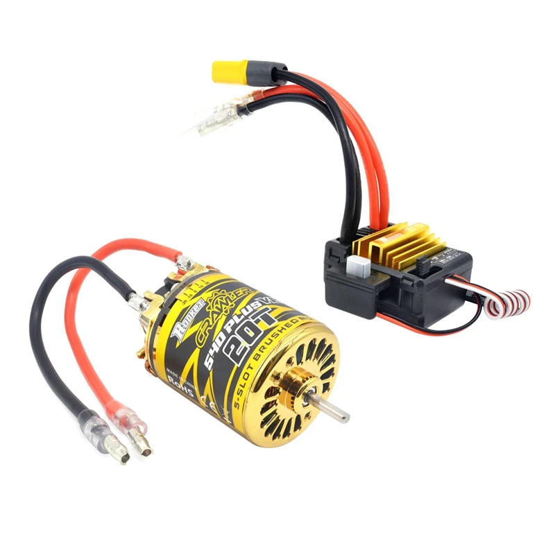 Rocket 540 Plus V2 Motore A Spazzole A 5 Slot Motore Rc 80A Plus V2 Ecs Spazzolato Di Alto Livello Per Tamiya Kyosho Traxxas Wl 1/10