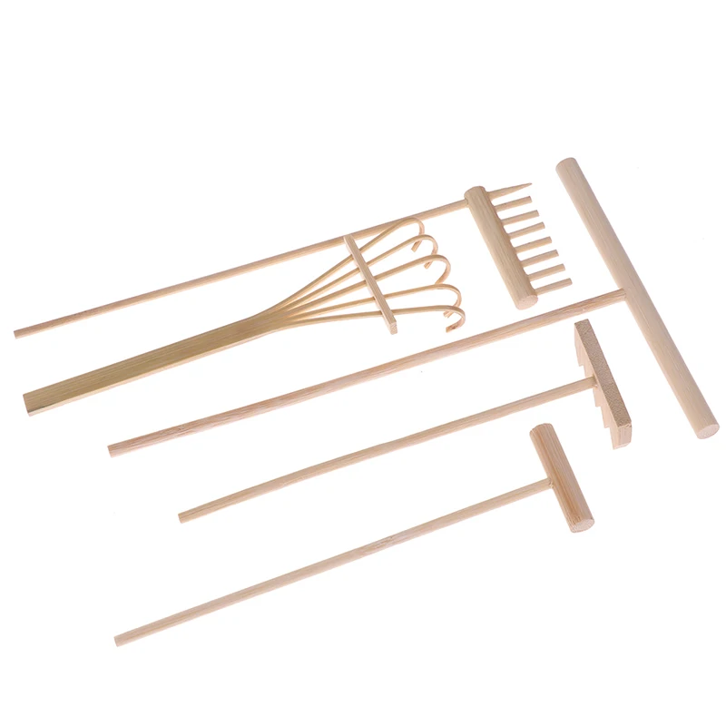 1Pc Bamboo Zen Garden Rake Strumenti Di Meditazione Decorazione Della Casa Rilassamento Artigianale