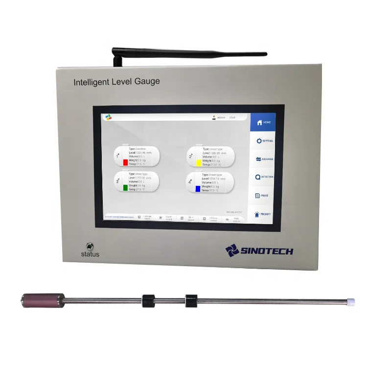 Sinotech Automatische Brandstoftank Niveau Peilen Olie Niveau Monitoraggio Atg Systeem Voor Vullen Station