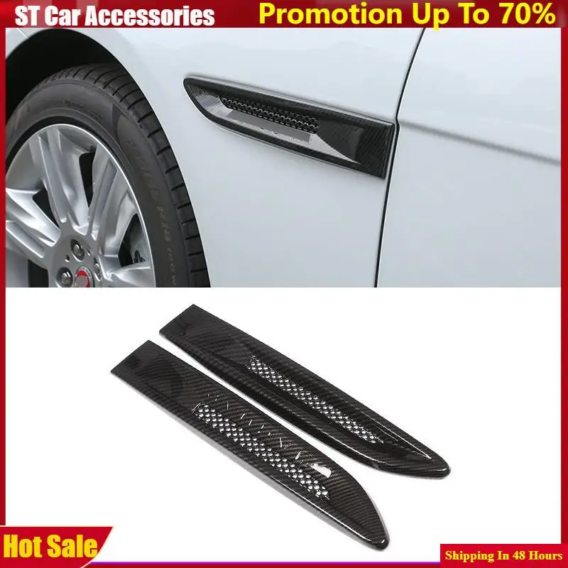 Per Jaguar Xf Xfl Xe F-Pace F Pace X761 Car-Styling Abs Car Body Side Fender Air Vent Outlet Cover Trim Accessori Auto 2 Pezzi