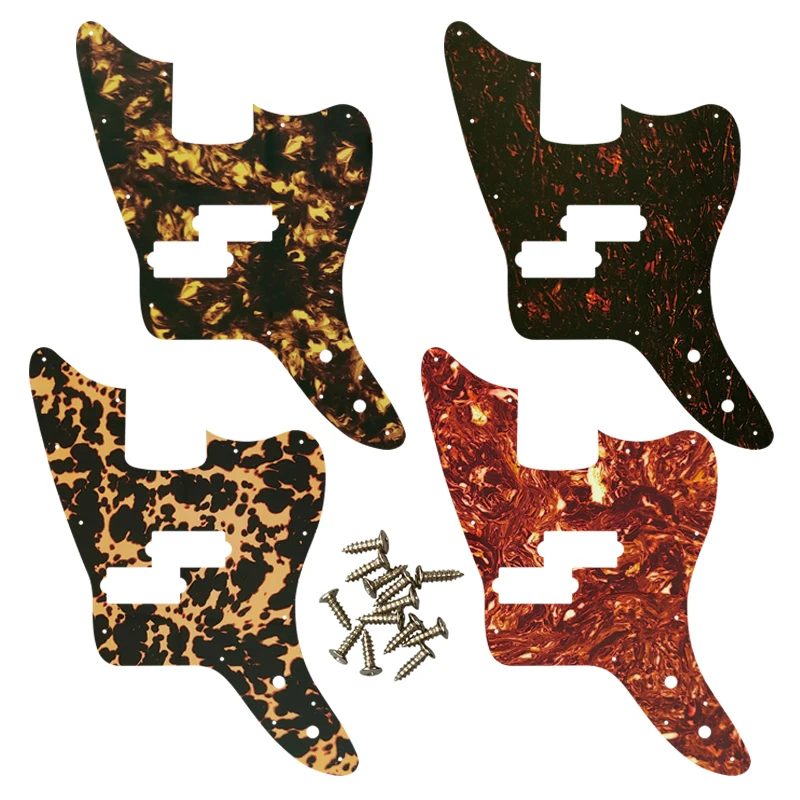 Parti Di Guirar Personalizzate Pleroo-Per Noi Fender Mh Signature Jaguar Bass Guitar Pickgaurd Scratch Plate Scelta Multicolore