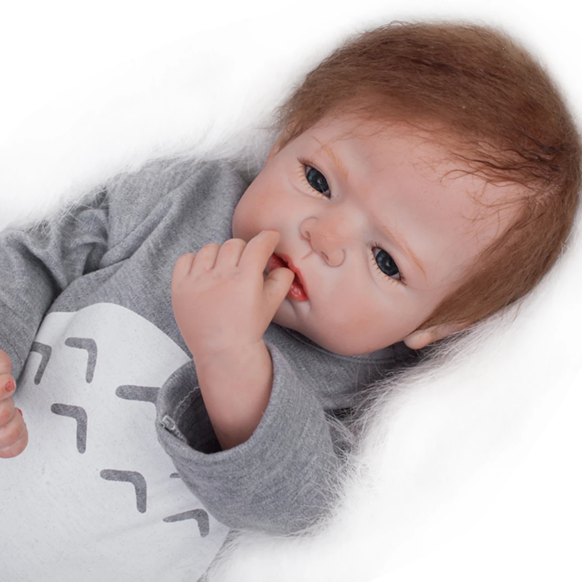Aww! Finito Reborn Toddler Doll 20-22 "Bebe Reborn Boneca Renascida Life Like Bebe Realistico Berenguer Da Otarddoll