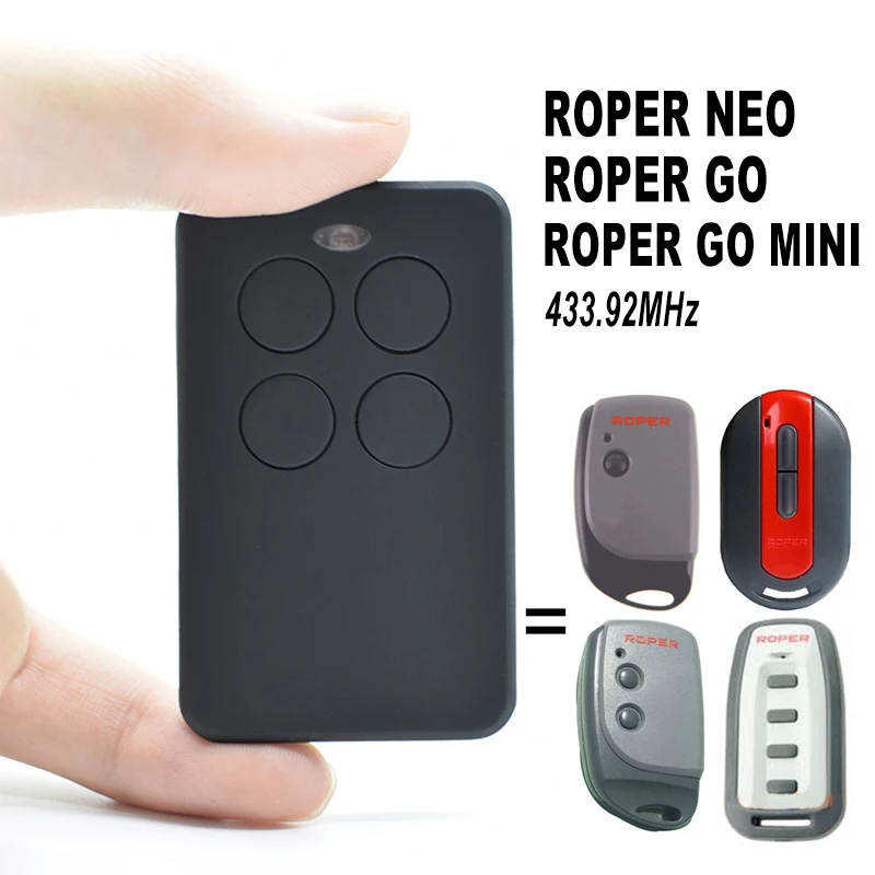 Roper Go Mini Telecomando Copia Compatibile Roper Gate Garage Door Comando 433Mhz