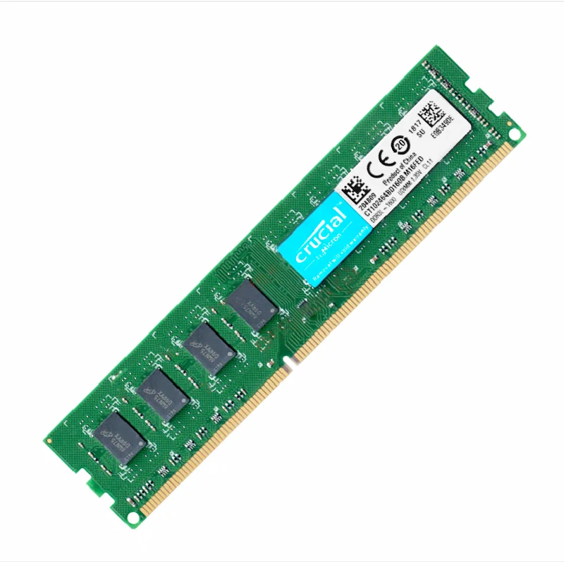 Memoria Ram Crucial Ddr 3 Ddr3 4Gb 8 Gb 1600Mhz 1333Mhz 8 Gb Dimm 240 Pin Ddr3 Pc3-10600U Pc3-12800U Dimm Desktop